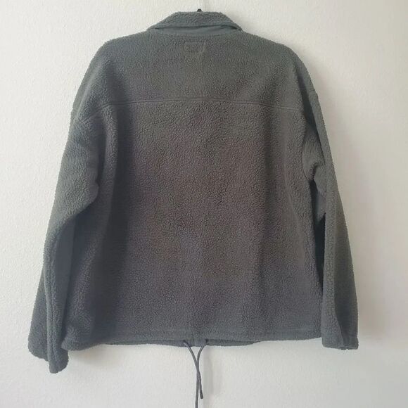 BASS OUTDOOR Coastal Sherpa Full-Zip Jacket Medium Green - Picture 4 of 7